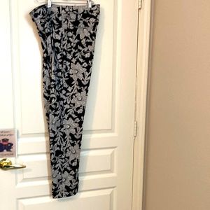Chico’s leggings, black and white print